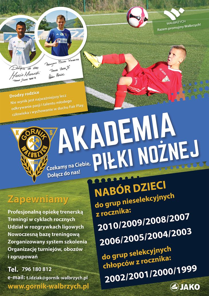 Plakat Akademia Piłkarska