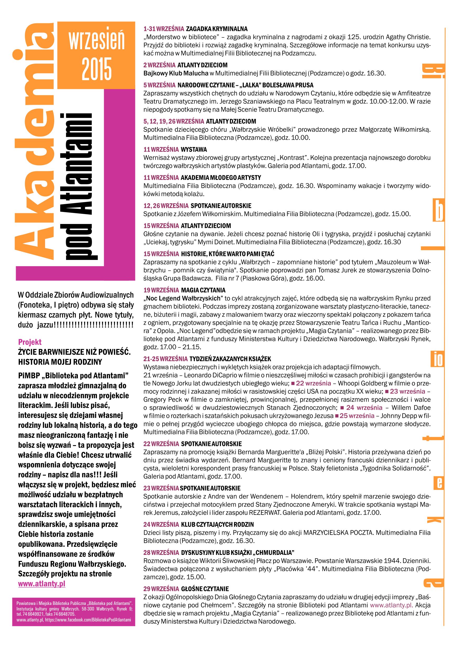 akademia wrzesień 2015