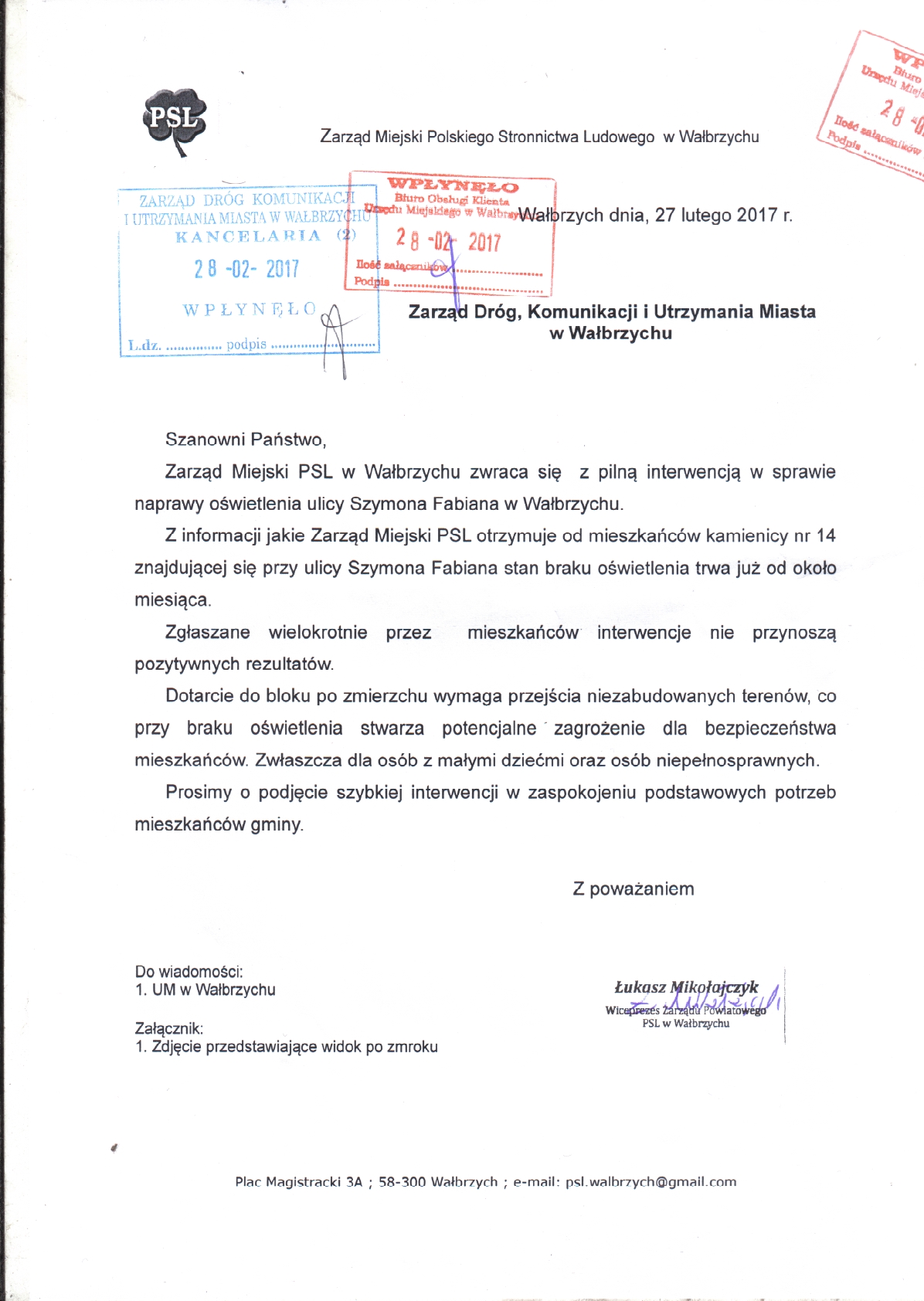 ZDKiUM_pilna_interwencja_w_sprawie_naprawy_oświetlenia_ulicy_Szymona_Fabiana_w_Wałbrzychu.jpg