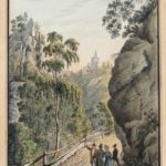 Lata_1820-1850_Stary_Zamek_w_Ksiu_na_litografii_z_I_po