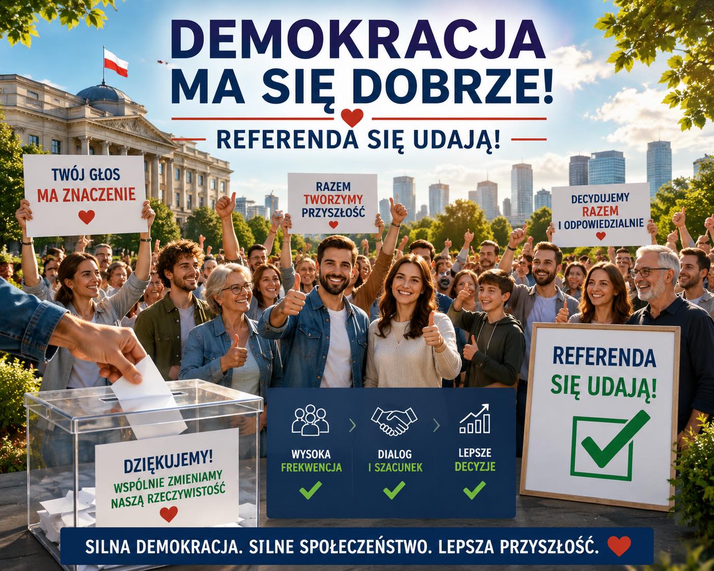 Demokracja działa wtedy, gdy ludzie chcą decydować